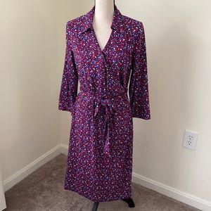 Mid length wrap dress